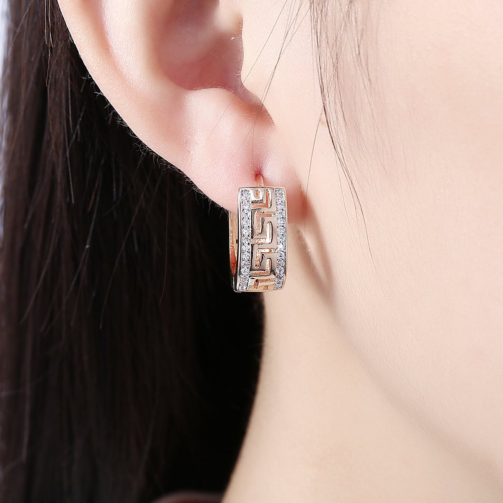 Earrings Double Diamonds