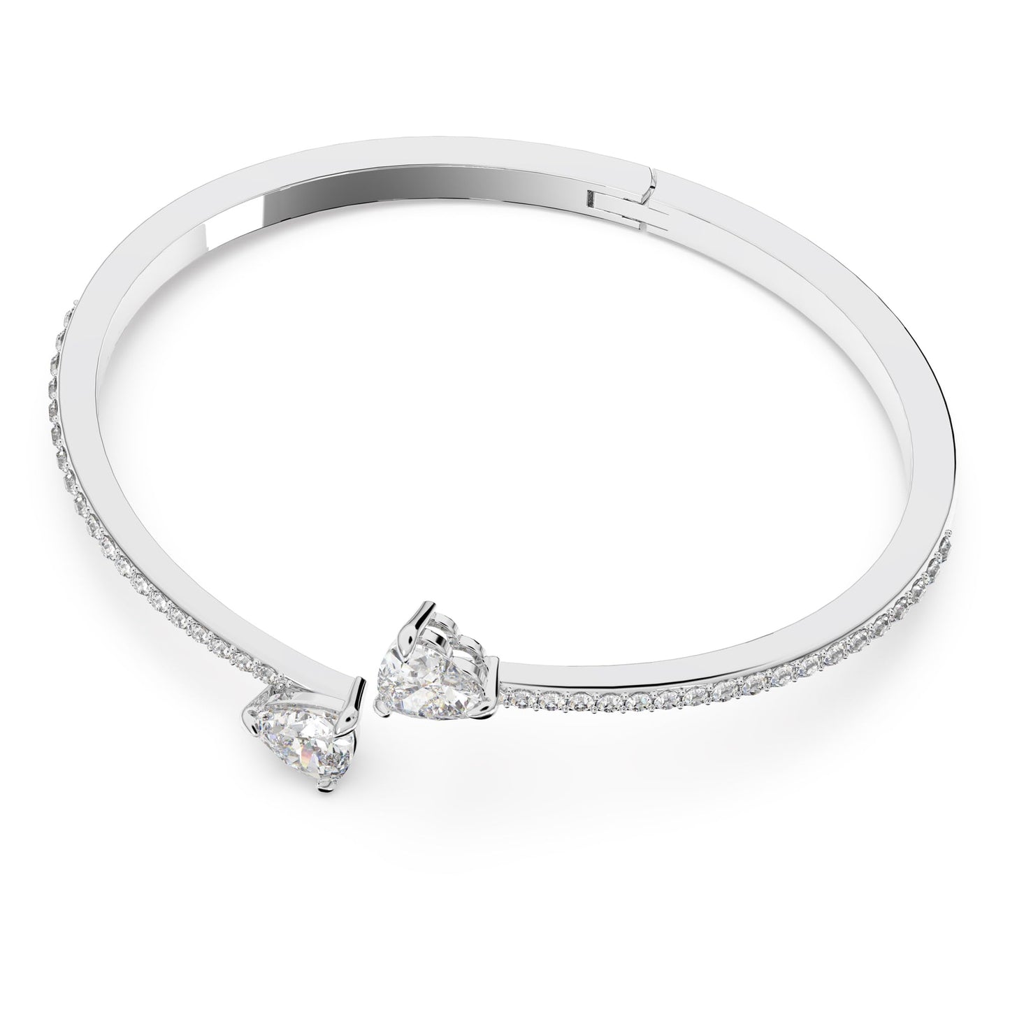 Bracelet Clear Crystals Heart