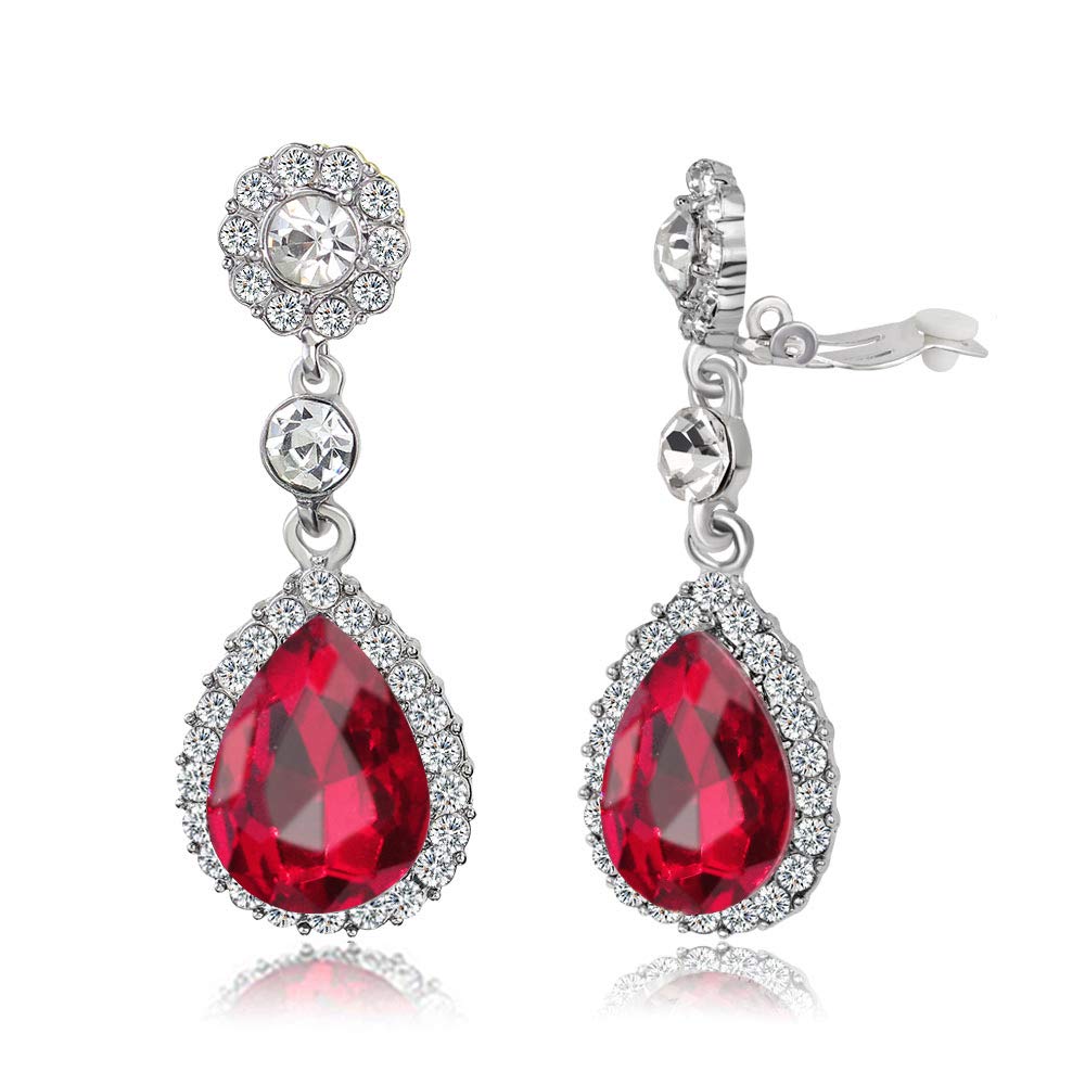 Boucles d'oreilles à clip en cristal