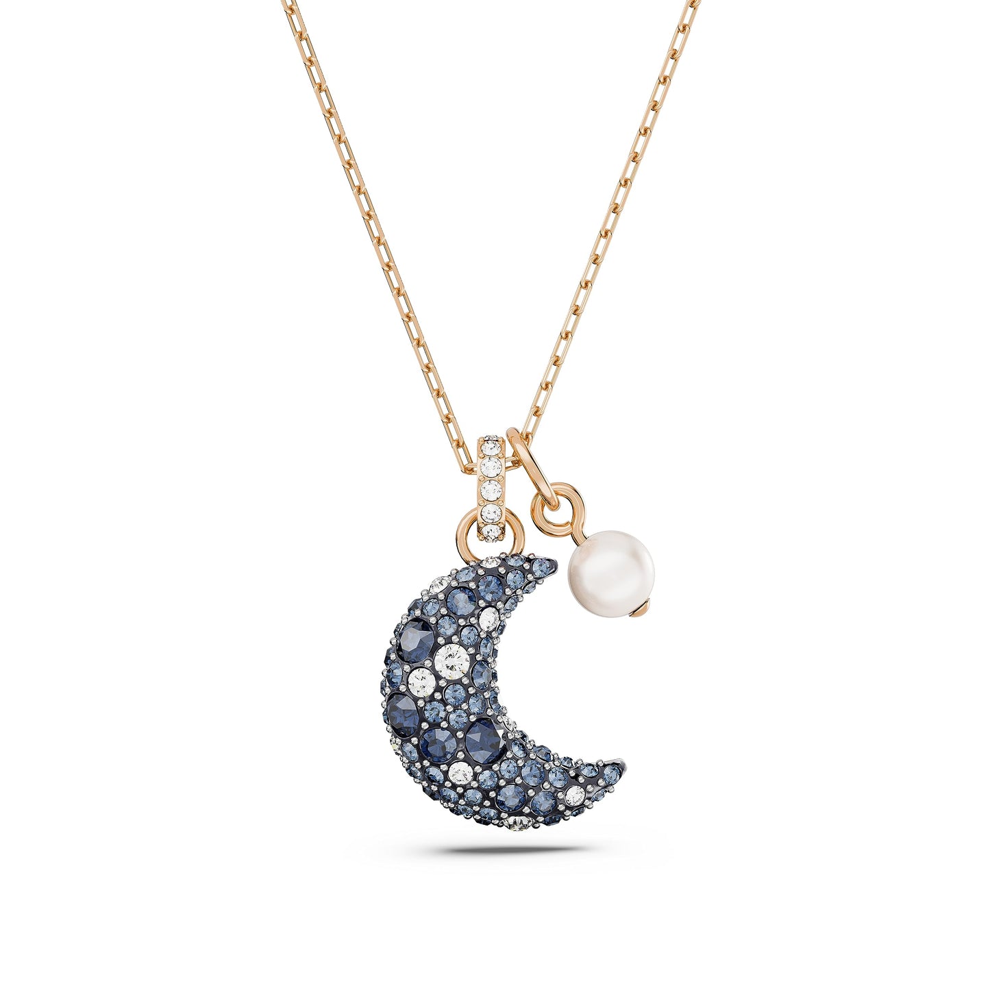 Pendentif Lune en or rose