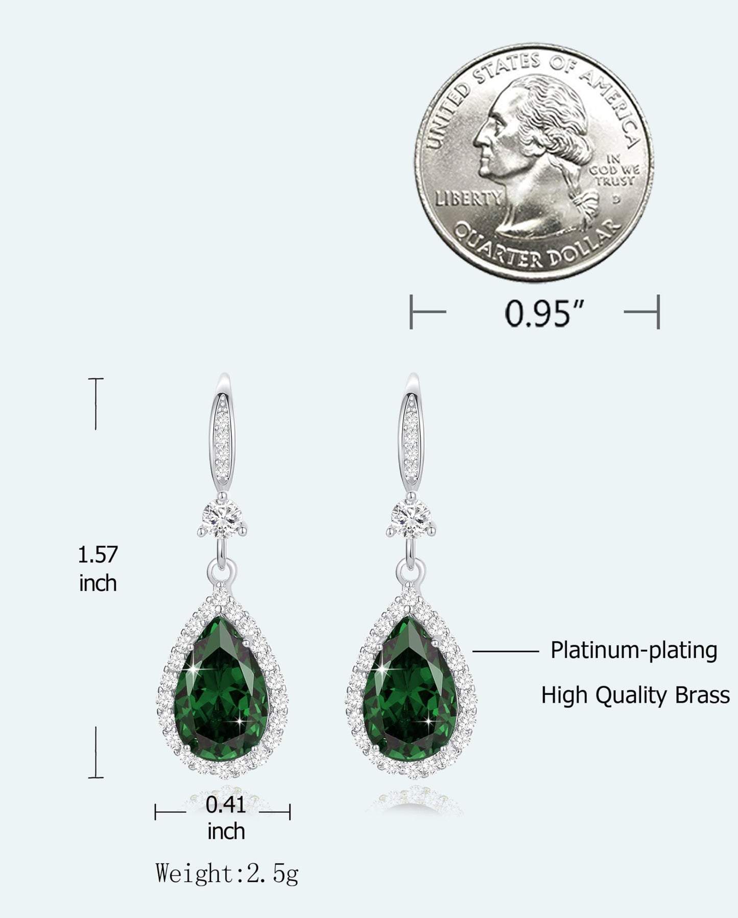 Diamond Dangle Earrings